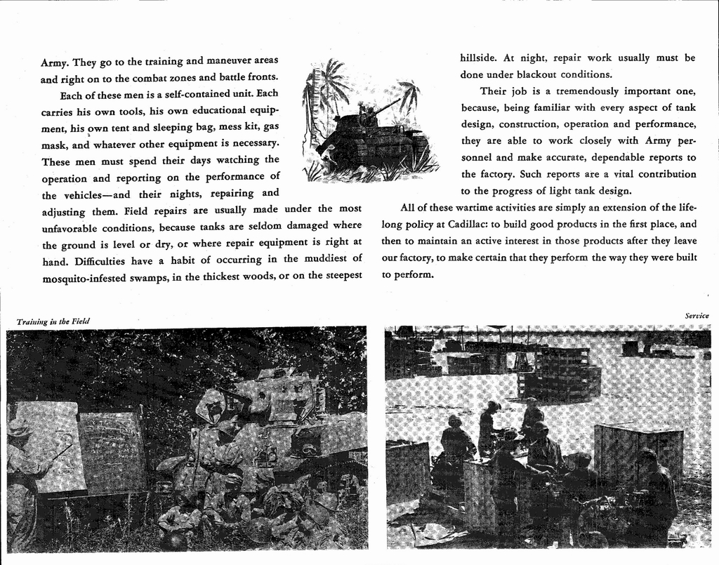 1943 Cadillac From Peace To War Booklet Page 25